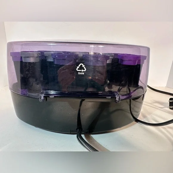Remington KF 201 Velvet Hot Curlers Purple Grey No Clips 3 Sizes Tangle Free - Picture 4 of 5